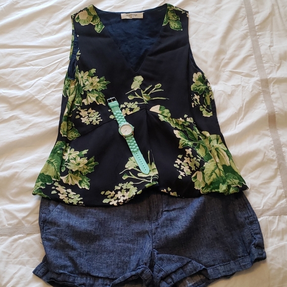 Nice Things Peplum sleeveless top - Picture 3 of 6